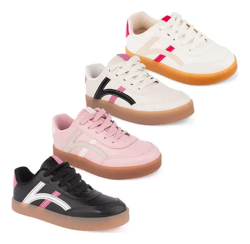 Tênis Molekinha Infantil Menina Moda Casual
