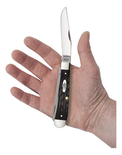 Caso Trapper Bolsillo Cuchillos, Acero Inoxidable, Buffalo H