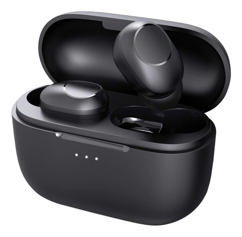 Auricular in-ear gamer inalámbrico Haylou GT Series GT5 negro con luz LED