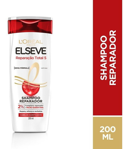 Shampoo Reparação Total 5 Elseve 200ml L'oréal Paris