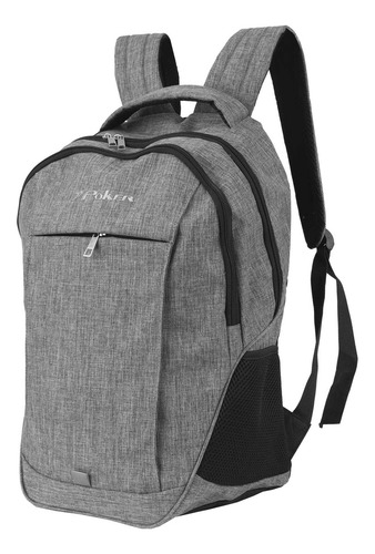 Mochila Classica Track 11552 Cor Cinza-preto Desenho Do Tecido Estampado