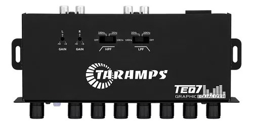 Taramps Teq 7 Equalizador Grafico 7 Bandas Som Estereo Teq7