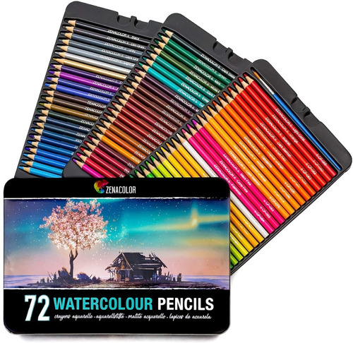 Lápices Colores , Set Profesional 72 Ideal Para Dibujo