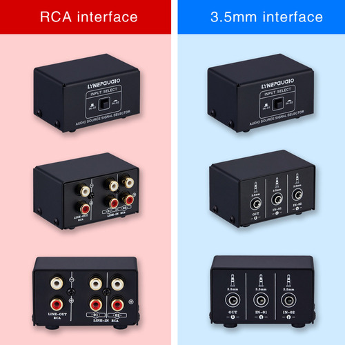 Selector De Altavoces Y Auriculares Splitter Rca Between For