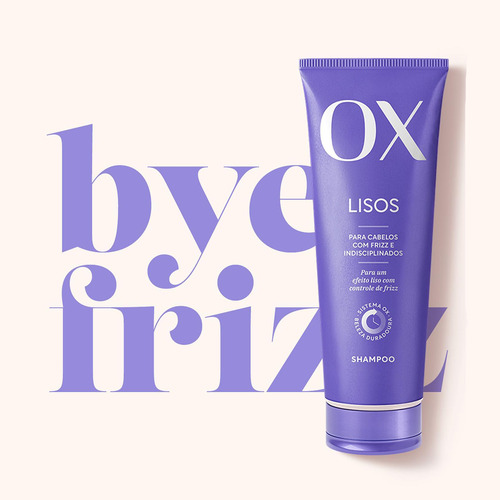 Shampoo Lisos Para Cabelos Com Frizz 200ml Ox