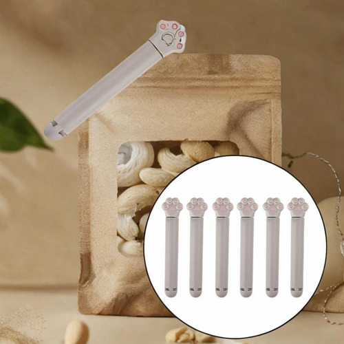 6 Piezas Clips De Sellado Sello Resistente Para Servicio