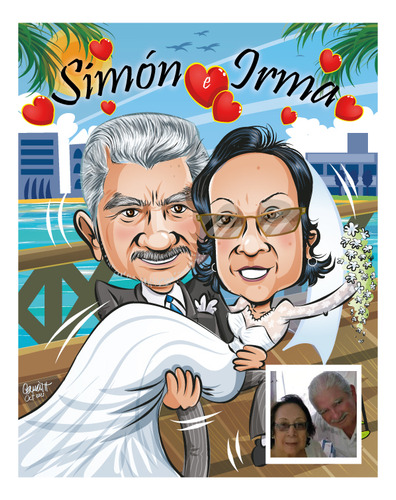Caricatura De Mi Boda: Inolvidable Recuerdo