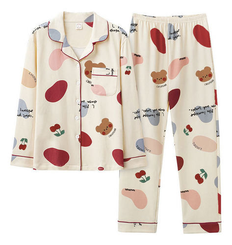 Pijamas Mujer Con Bonitos Estampados, Paquete De 2
