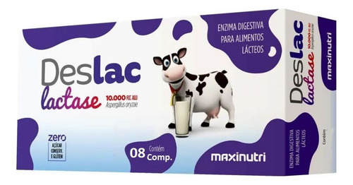 Deslac Lactase 10.000 Fcc Mastigável (8 Caps) Único