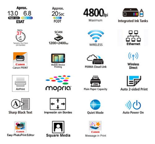 Impresora Canon G6010 Multifuncional Wifi Duplex/ Boleta