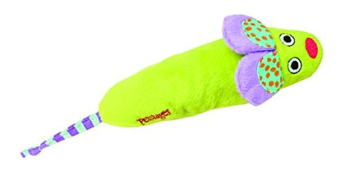 Brinquedo Catnip Mouse Fetch And Bat Toy para gatos Green Magic Migh