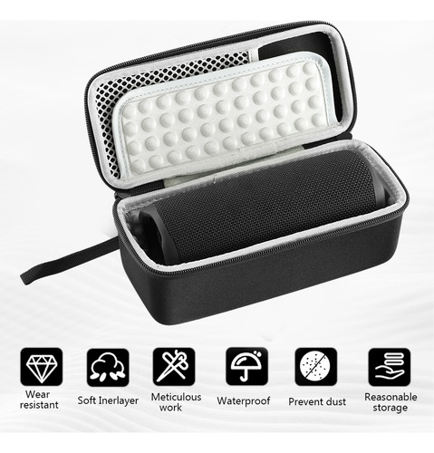 Funda Rígida Eva Para Altavoz Inalámbrico Flip 6, Bolsa De T