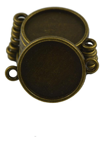 2 Base De Bisel En 40x Para 16mm Diy Charms Connector