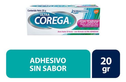 Corega Ultra Adhesivo Cr. 20 Gr. S/sabor