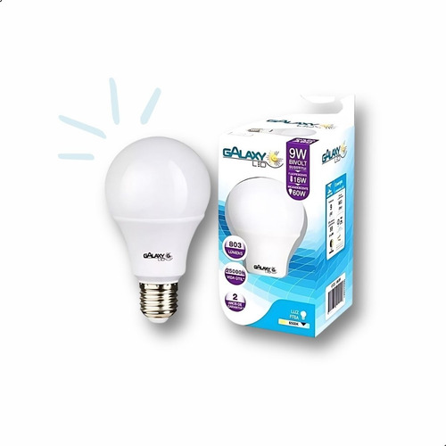 Kit 10 Lampadas Led Bulbo E27 6500k Bivolt Escritorio Casa