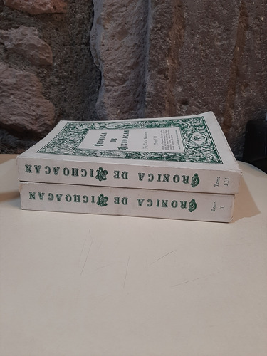 2 Libros Crónica De Michoacán Tomos I Y Iii (usado)