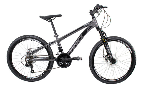 Bicicleta Aro 24 Rino Everest Freio Disco 21v Câmbio Shimano Cor Grafite