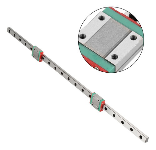 Bloco De Trilho Linear: 1 Peça, 500 Mm, Guia Em Miniatura Mg
