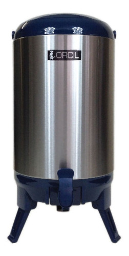 Botijão Térmico Em Aço Inox Com Alça De 9,5 Litros Orcil Cor Azul