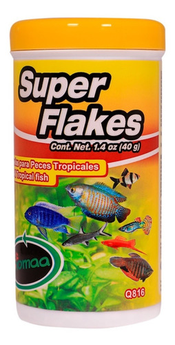Alimento Para Peces Biomaa Super Flakes 40g.