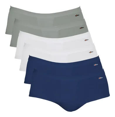 Kit 6 Cuecas Slip Zorba Linea Bco Grafite Mho Liso G