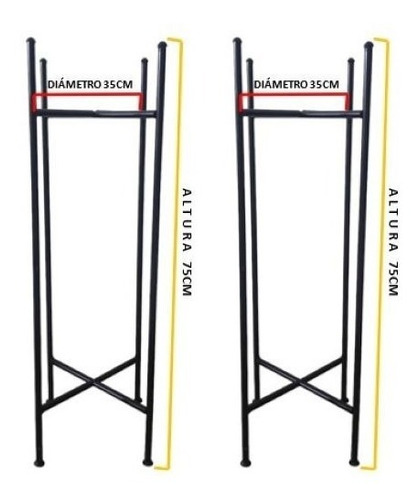 Par De Bases  Para Maceta De 35 Cm De Diámetro