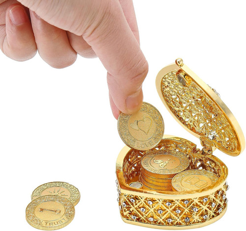 Tingku English Gold Wedding Unity Coins Set Arras De Boda