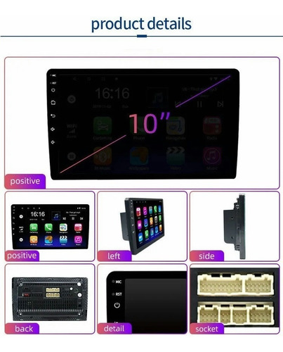C2024 2+32g 10 Pulgadas Android Stereo Double Din Wifi