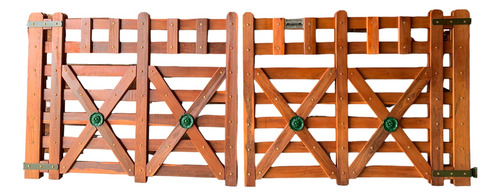 Porton-tranquera Lustrados Para Casas Madera Dura A Medida Cedro