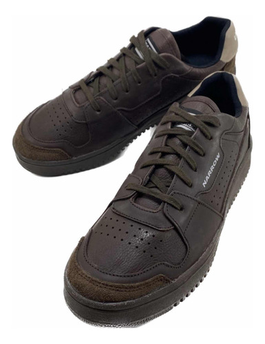 Zapatillas Narrow Hombre Urbana Cuero Vacuno Art 9821