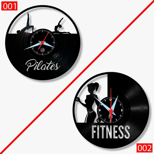 Relógio De Parede Esporte Pilates Fitness Exercício Físico 