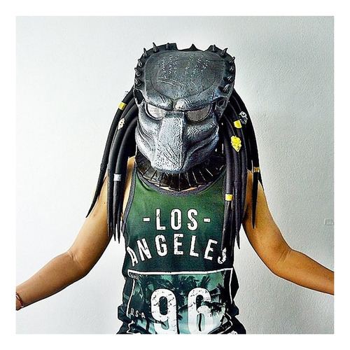 Predator Casco Halloween Cosplay Disfraz Prop Látex