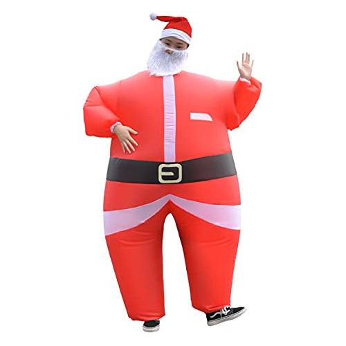 Disfraz Para Hombre Disfraz Inflable De Navidad Traje De Pap
