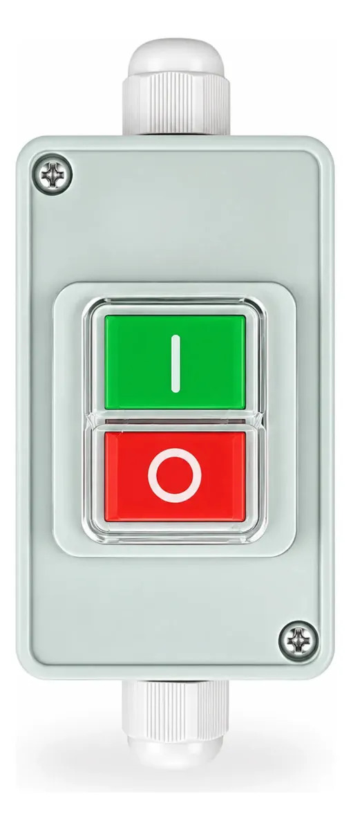 Arrancador Interruptor Botonera Caja Con Protector 16a Azul Grisáceo