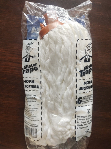 3 Repuesto De Mopa Mopin Universal Microfibra Mister Trapo