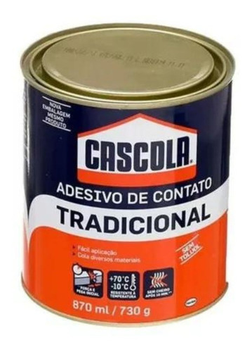 Cola De Contato Sapateiro Colar Sapato Tênis Cascola 730g
