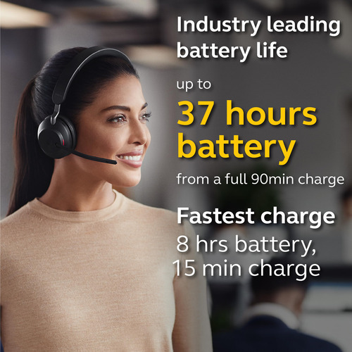 Auriculares Inalámbricos Jabra Evolve2 65 Uc Con Link380a Ne