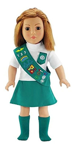 Doll Outfit Similar A Junior Girl Scout Con Calcetines | 18