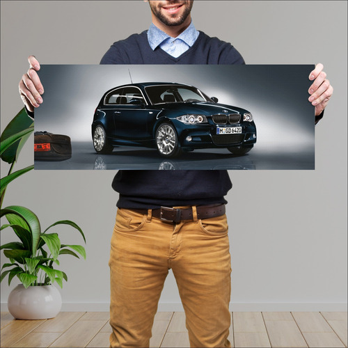 Cuadro 30x80cm Auto 2007 Bmw 1 Series Limited Sp 500