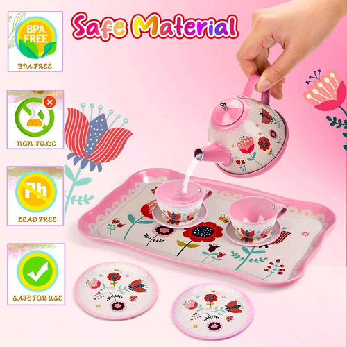 Mz Set De Postres De Cocina Interior For Niños, Juego De