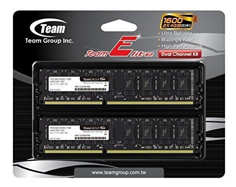 Teamgroup Elite Ddr3 1600 Mhz (pc3 - 12800) Cl11 Udimm 240 P