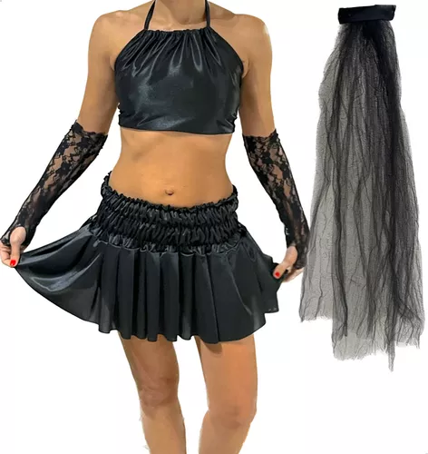  Disfraz de viuda negra, disfraz de personaje de película,  conjunto completo de Halloween : Ropa, Zapatos y Joyería