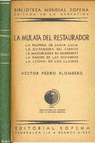 Hector Pedro Blomberg: Obras