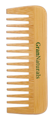 Grannaturals Wide Tooth Wooden Comb - Desenredante De Madera