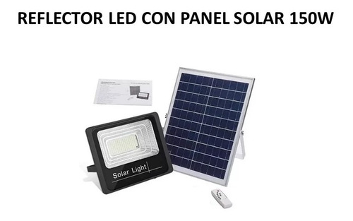 Reflector Led Con Panel Solar De 150w