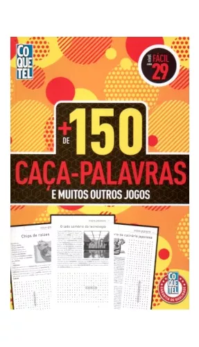 Livro 28 ) Coquetel Caça Palavras - Nível Fácil - Ed. Coquetel