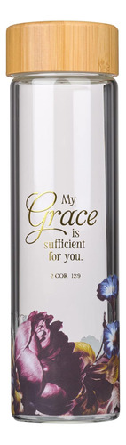 Christian Art Gifts Botella De Agua De Vidrio: My Grace Is S