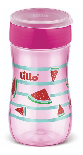 Copo De Treinamento Infantil 360° Evolution 300ml Rosa Lillo