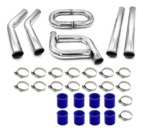 Imagen 1 de 7 de Kit Tuberias / Cañerias Aluminio 2.5 Universal Intercooler
