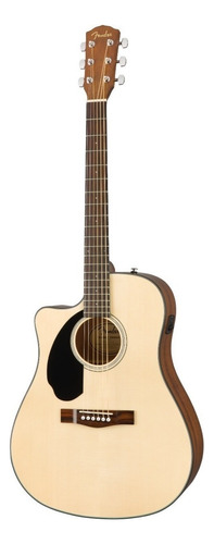 Guitarra Electroacústica Fender Classic Design CD-60SCE para zurdos natural brillante